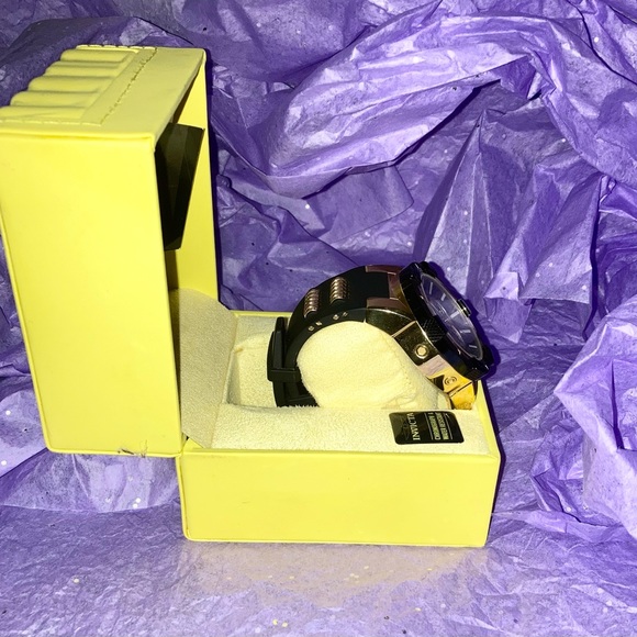 Name Brand: Invicta Watch - Color: Black & Gold - Picture 3 of 5